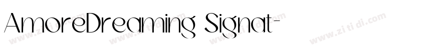 AmoreDreaming Signat字体转换